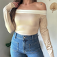 Body cuello bote bicolor Kim